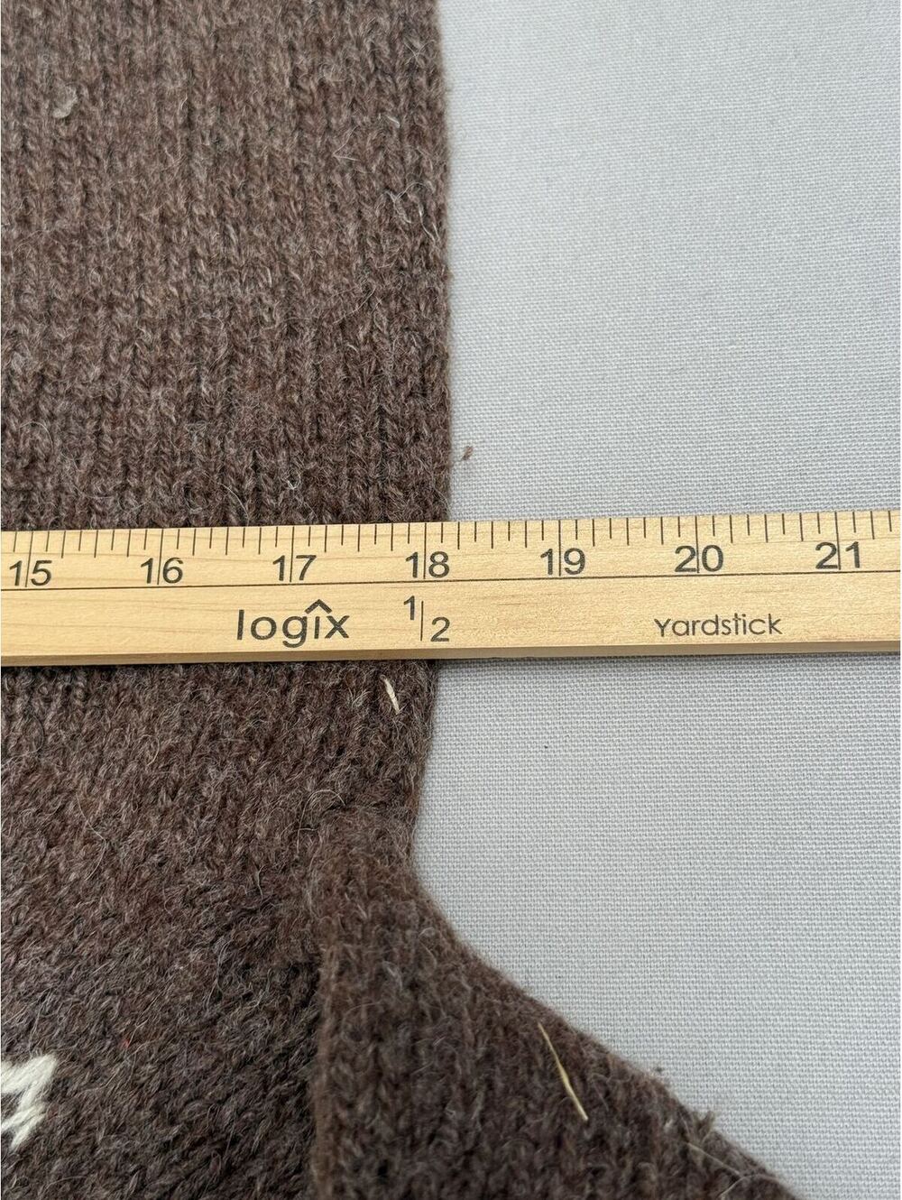 Vintage Deans of Scotland Womens Cardigan Nordic Isle Wool - Picture 7 of 7